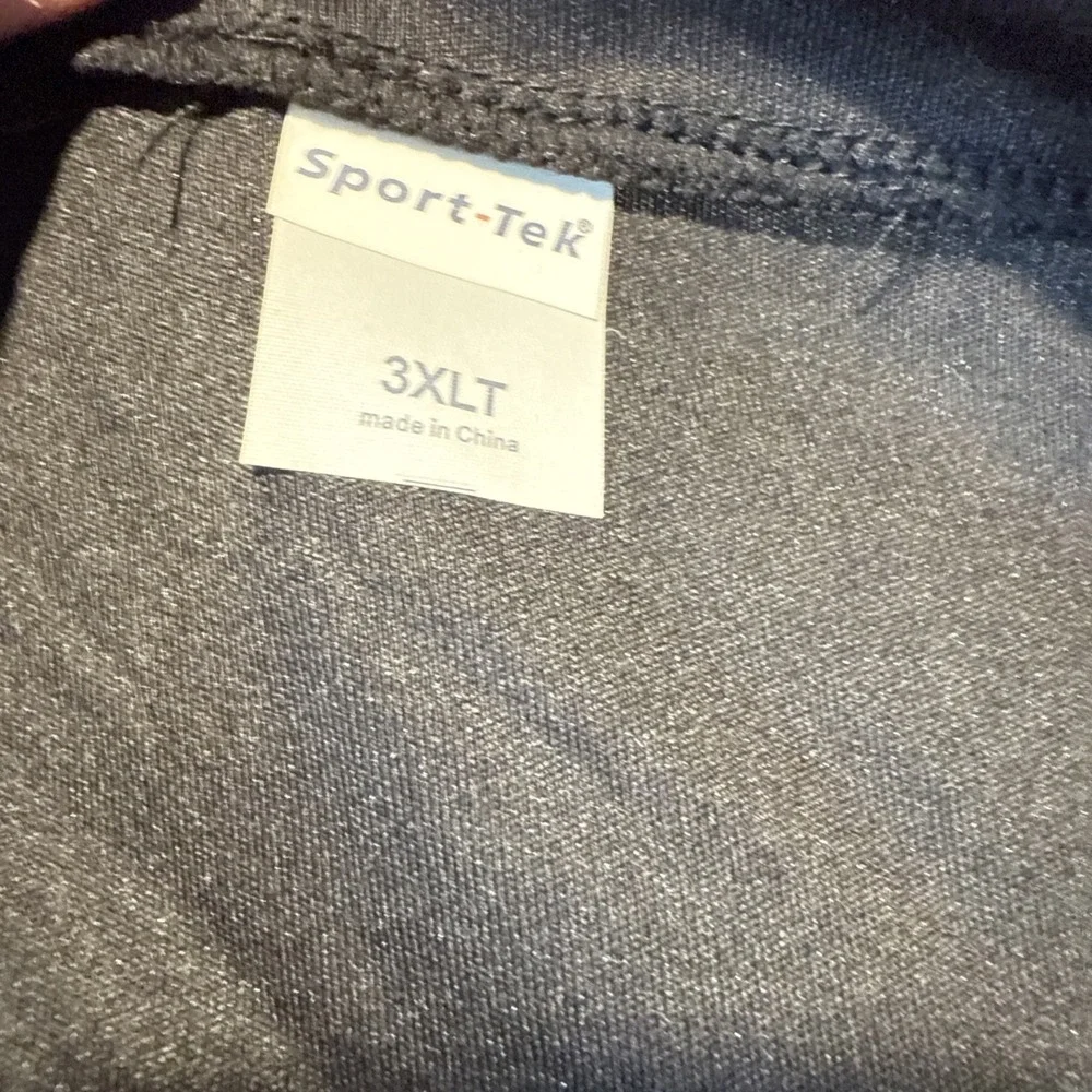 Sports‎ Tek black polyester wicking dry fit  size 3XLT